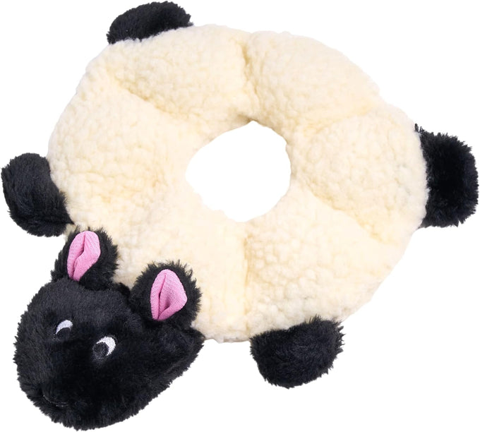 ZippyPaws Loopy No Stuffing Dog Toy for Small, Medium, & Large Dogs, Squeaky Pet Toy for Boredom, Soft Plush Puppy Products, Hedgehog Design