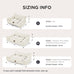 Bedsure 24inch ComfyFleece Cute Cat Couch for Indoor Cats, Cream, Removable Washable Cover and Supportive Pet Sofa