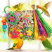 YIXUND Foraging Playground Bird Toys for Parakeets, Parrots, and Small to Medium Birds with Eco-Friendly Seagrass and Natural Wood Chew Toys