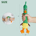 Nocciola 2 in 1 Easter Duck Dog Toy for Medium and Large Breeds with Rubber Squeaker and Crinkle Paper