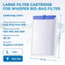 Tetra Whisper Bio-Bag Filter Cartridges Large, 6-in-1 16-Pack for 20-60 Gallon Aquariums, Low-Dust Install
