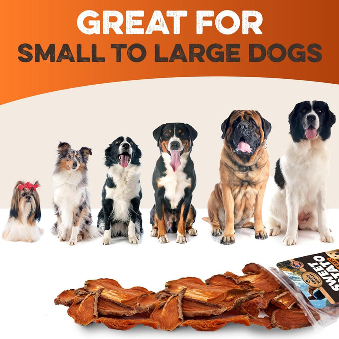 Brutus & Barnaby usa-grown sweet potato dog treats for sensitive stomachs, single ingredient, hypoallergenic