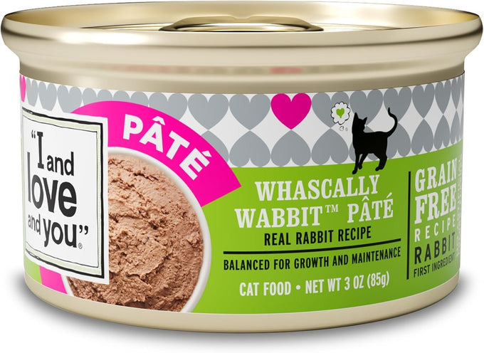 I and love and you Grain-Free Rabbit Canned Wet Cat Food 3-Ounce Pack of 24 Cans