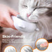 Cat Steam Brush with Release Button, Dual Speed Spray, USB Rechargeable Grooming Supplies for Indoor Cats
