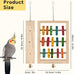 dbness 2pcs natural wooden hanging parrot chew toys for parakeets, cockatiels, macaws, african grey
