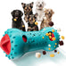 knitly rigid nylon adjustable treat dispensing dog toy for large and small breeds