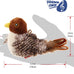 GiGwi Squeaky Bird Cat Toy with Feather Tail, Melody Chaser Play for Boredom, Realistic Bird Design