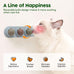 Potaroma 4 Catnip Silvervine Ball Toys: Natural, Non-Toxic, Edible, Teeth Cleaning, Dental Wall Treats for All Breeds, Extra Cat Energy Ball