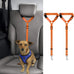 Bwogue 2-packs adjustable nylon dog cat car headrest restraint safety seat belt strap harness