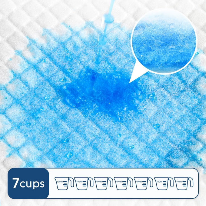 Quilocare 50-Count XL Disposable Dog Pee Pads, 28" x 34", Super Absorbent Leakproof Quick Drying Puppy Training Pads