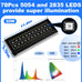 seaoura 24/7 cycle aquarium light for 12-20 inch tanks, full spectrum + 7 colors, adjustable brightness and height, 20w