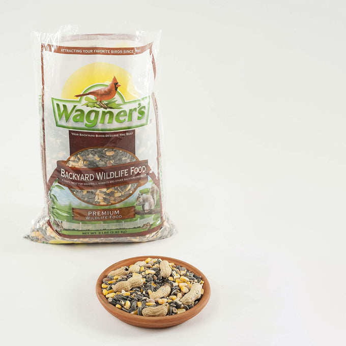 Wagner's 62046, 8-Pound USA-made Wildlife Food Attracts Small Backyard Animals Like Rabbits, Chipmunks, and Squirrels