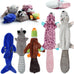 Nocciola Crinkle Plush Dog Toys Set, 5 PCS, Stuffless, Squeaky, No Stuffing, Suitable for Small Medium Large Dogs