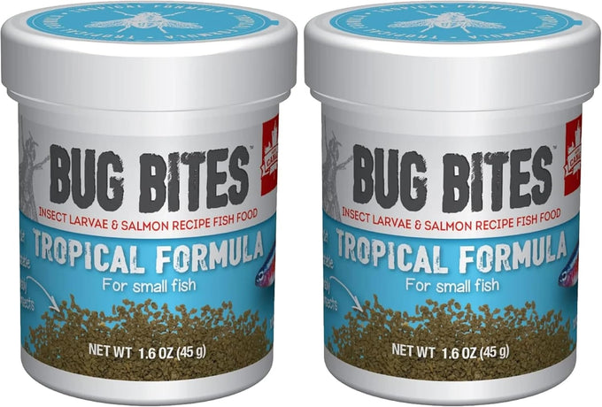 Fluval Bug Bites Tropical Fish Food for Small to Medium Sized Fish, 1.6 oz, A6577