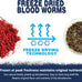 Jadingsfram 2.5 oz Freeze Dried Bloodworms Fish Food for Small to Medium Freshwater Saltwater Tropical Fish