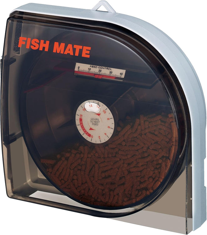 fish mate f14 automatic aquarium feeder for 14 meal timer control daily vacation use