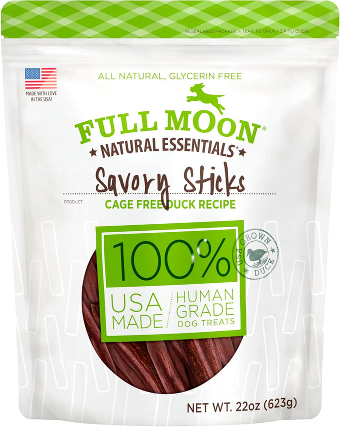 Full Moon Human Grade Beef Savory Sticks Dog Treats, 22 Ounce, US-Grown, 1.375 Pound