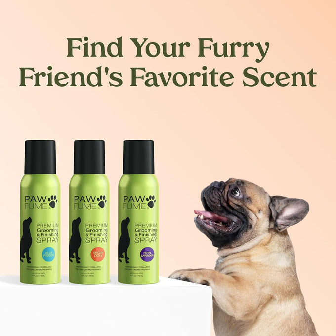 pawfume dog perfume spray long lasting scent for grooming show dog 1-pack hypoallergenic alcohol-free detangling formula moisturizing pet cologne spray