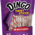 Dingo Twist Sticks Rawhide Chews for Dogs, Made with Real Chicken, 50 Count, Great for All Sizes