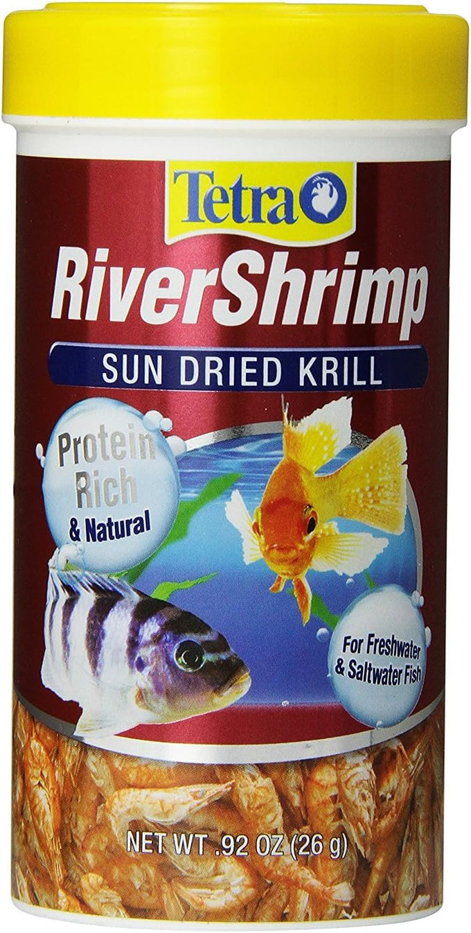 Tetra BabyShrimp 0.35 ounce, Natural Shrimp Treat for Freshwater and Saltwater Aquarium Fish, Digestive Aid and Color Enhancer