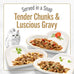 Purina Fancy Feast Gourmet Wet Cat Food Variety Pack Petites Gravy Collection 2.8 oz break-apart tubs 48 servings per pack of 24
