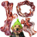 3 Pack Dog Chew Toys, Indestructible Bacon Flavor, Medium Large Dog Toys, Nylon, Realistic Branch Shapes