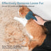 aumuca skin friendly slicker brush for dogs & cats with self-cleaning button, gentle pet grooming tool