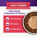 Wellness Bowl Boosters Simply Shreds Variety Pack Wet Dog Food Topper for Small, Medium, and Large Breeds, Grain Free, Natural, Chicken Recipes, 2.8 oz, Pack of 12 Pouches