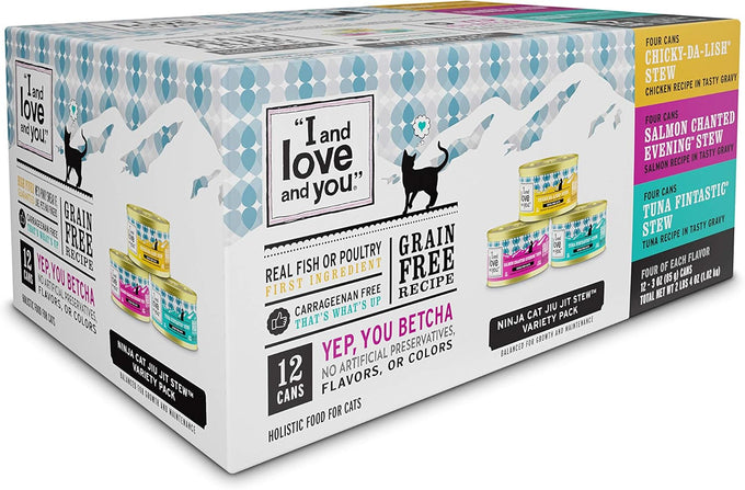 I and love and you Wet Cat Food - Beef Pâté Grain Free Filler Free 3oz Pack of 24 Cans