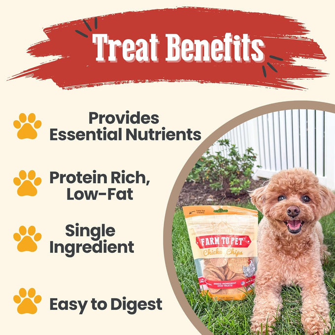 Farm To Pet Single Ingredient Chicken Dog Training Treats 4 oz Lean All Natural Healthy Made in USA