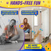 Interactive 2-in-1 Laser Pointer Cat Toy with Flying Bird and Smart Moving Wand