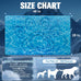 expwlorer dog cooling mat, double-sided foldable pet bed for dogs and cats, blue pad cooling dog blanket