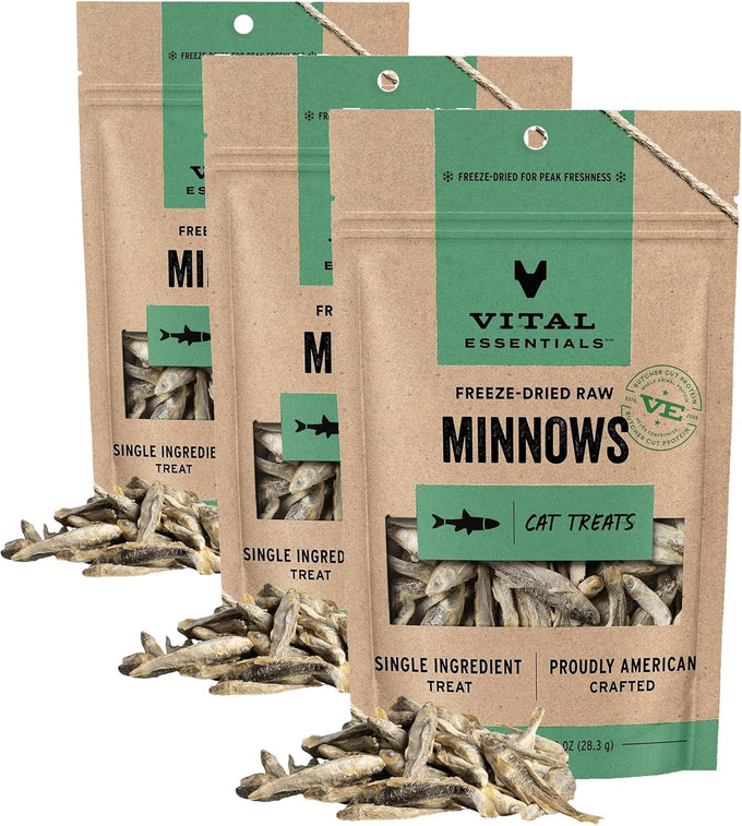 vital-essentials-freeze-dried-minnows-cat-treats-premium-quality-grain-free-healthy-treats-for-cats-0-5-oz-bag
