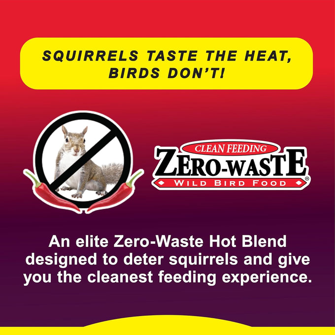 Wild Delight Advanced Formula Zero Waste Wild Bird Food 5lbs, Chili Pepper Blend, Squirrel Deterrent