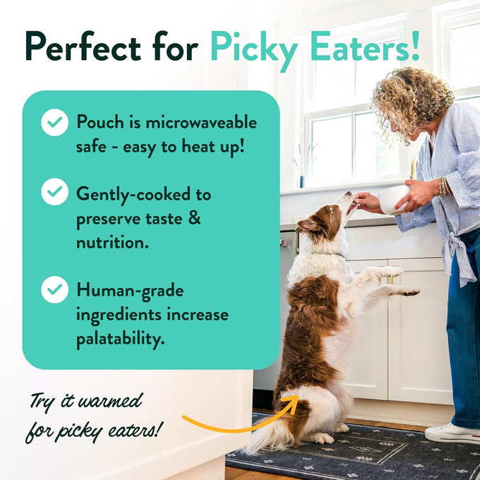 Portland Pet Food Fresh Dog Food Pouches - Gluten-Free Meal Toppers