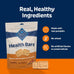 blue buffalo health bars crunchy dog biscuits, oven-baked, pumpkin, cinnamon, 16-oz bag