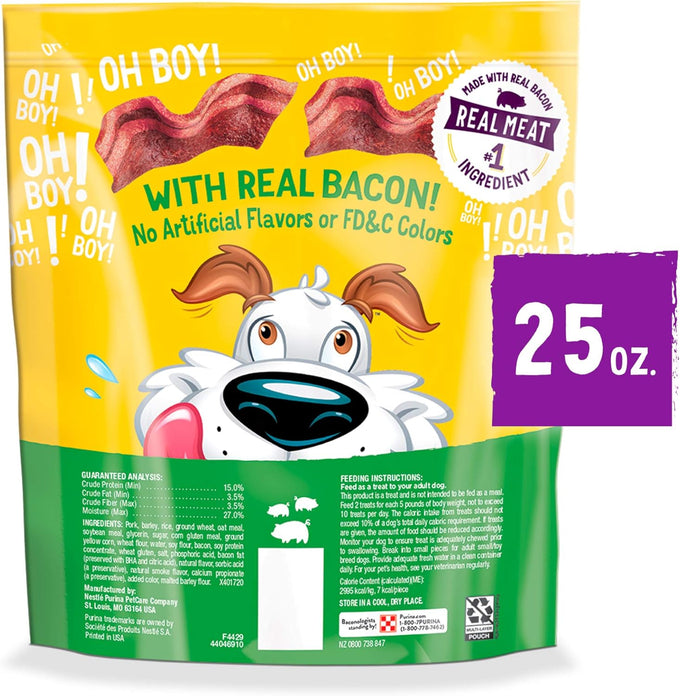 Purina Beggin' with Real Meat Dog Treats, Original with Bacon Flavor, 25 oz Pouch