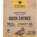 vital essentials raw duck crunchy mini nibs 96% duck organs & bone complete meal or topper
