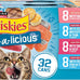 Purina friskies wet cat food variety pack 32 oz cans prime filets tasty treasures fish-alicious extra gravy