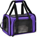 Henkelion grey cat carrier for small to medium pets up to 15lbs, TSA airline approved, soft sided, collapsible, waterproof