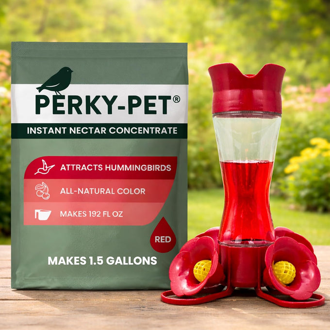 Perky-Pet 2 lb Hummingbird Instant Nectar Powder Concentrate - Makes 192 oz Liquid Food - 100% Sucrose