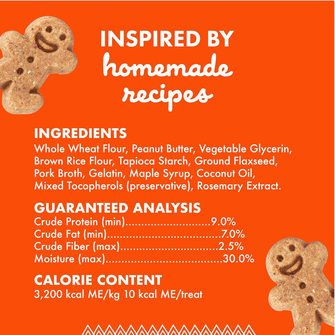Buddy Softies 8 oz Bag of Soft & Chewy Dog Treats, Peanut Butter Flavor, Made in USA with Whole Grain Ingredients