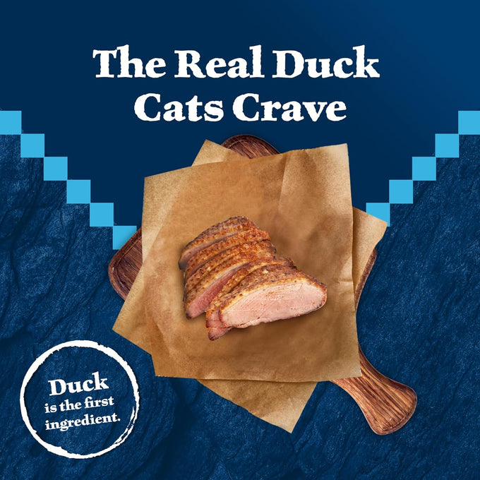 Blue Buffalo Wilderness Duck High-Protein Grain-Free Dry Cat Food for Adults, 5-lb Bag