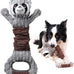 sedioso tug of war dog toy, crinkle donkey plush toy for large dogs, soft squeaky stuffed animal