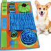 Vivifying snuffle mat for small and medium dogs, felt interactive dog puzzle toy with 8 hiding places, enrichment feeding game