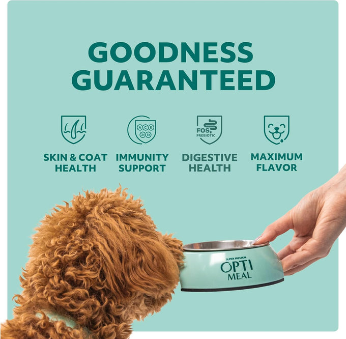 Optimeal grain-free wet dog food variety pack for small breeds - 3oz pouch (pack of 12) with high protein and natural ingredients