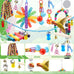 9-piece parakeet cockatiel bird toys set with colorful wooden perches and bell swing ropes for parrots cage accessories