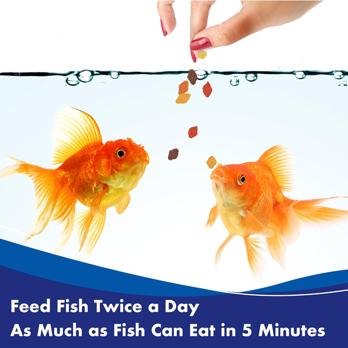 Aquarian Goldfish Flakes for Small Pond Fish, 50g Container, Complete Balanced Diet