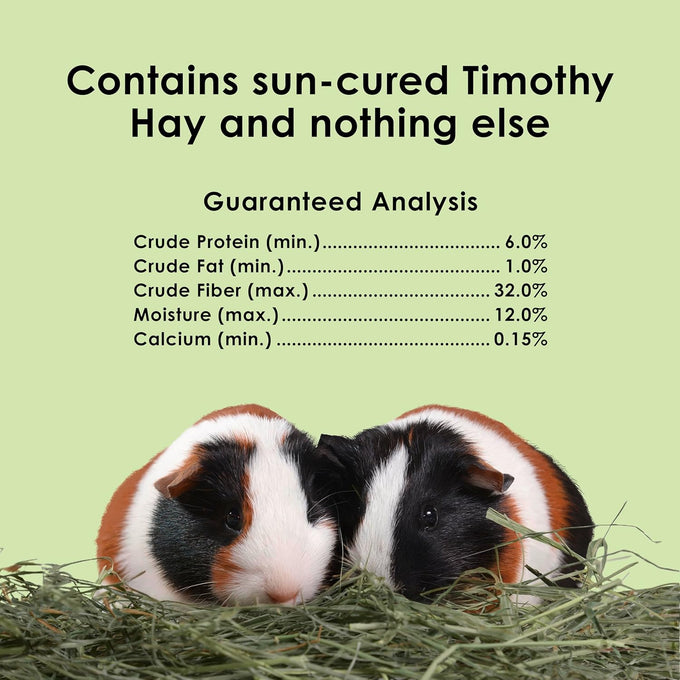 Kaytee wafer cut timothy hay for pet guinea pigs, rabbits, and other small animals, 60 ounce all natural