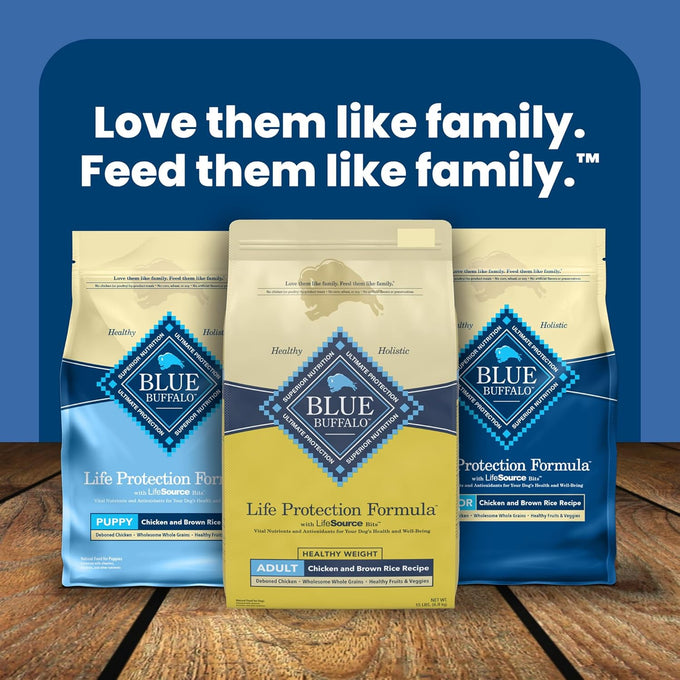 Blue Buffalo Healthy Weight Adult Dry Dog Food, Chicken & Brown Rice, 30-lb